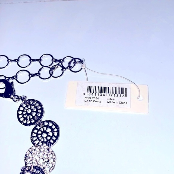 Amrita Singh Cecile silver tone hammered choker. Adjustable. Hand made. NWT. - Picture 8 of 9